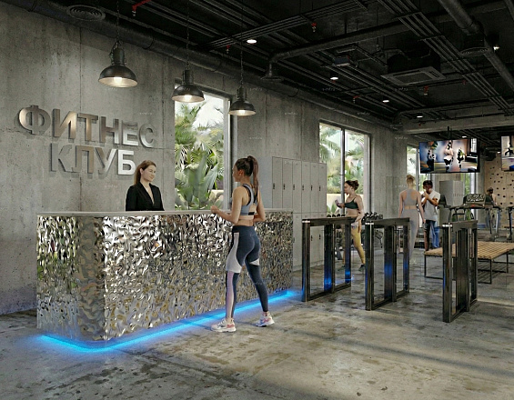 Стойка ресепшен (Хай-тек  Экостиль Минимализм)