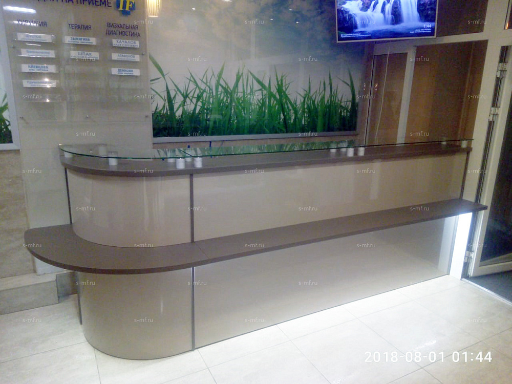 Стойка ресепшен (Скандинавский  Минимализм Хай-тек)