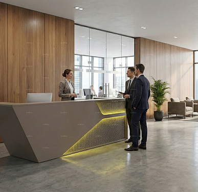 Стойка ресепшен (Хай-тек  Скандинавский Лофт)