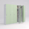 Шкафчик Джино зелёный (МДФ с HPL) 300x520x1900 фасад МДФ с HPL