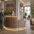 Стойка ресепшен (Скандинавский  Хай-тек Экостиль)