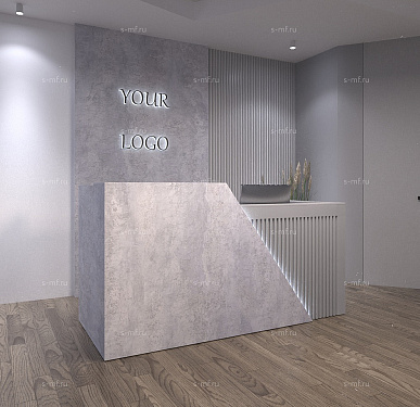 Стойка ресепшен (Хай-тек  Лофт Минимализм)