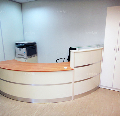 Стойка ресепшен (Скандинавский  Хай-тек Экостиль)