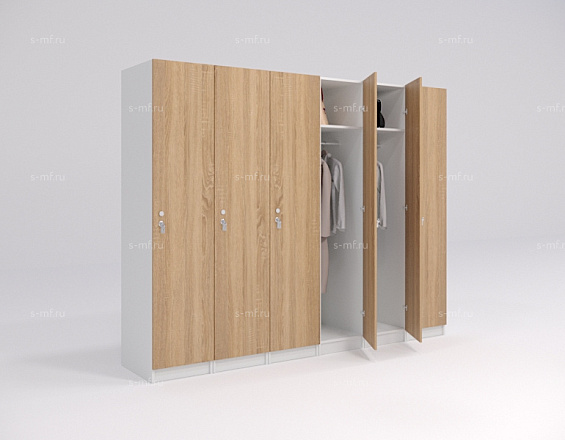 Шкафчик Джино дуб светлый (стандарт) 300x520x1900 фасад ЛДСП
