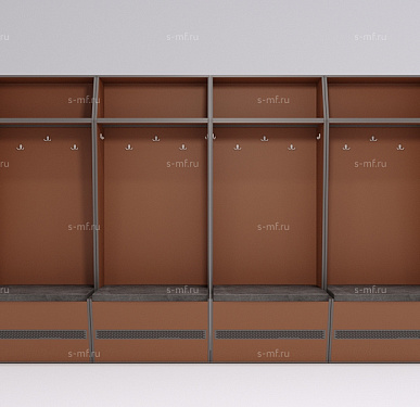 Шкафчик Буре коричневый 1000x520x2000