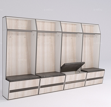 Шкафчик Буре дуб светлый 800x520x2000