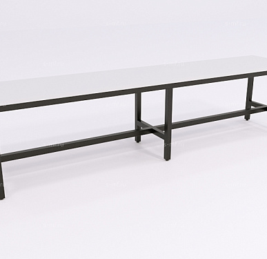 Скамейка гардеробная Вэлд чёрная, 1500 (стандарт)