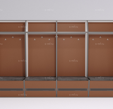 Шкафчик Буре коричневый 1000x520x2000