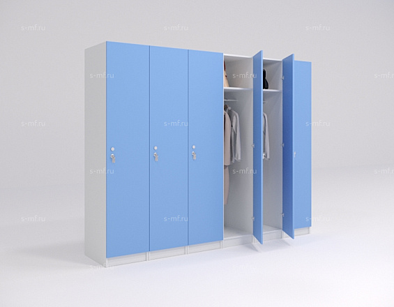 Шкафчик Джино голубой (стандарт) 300x520x1900 фасад ЛДСП