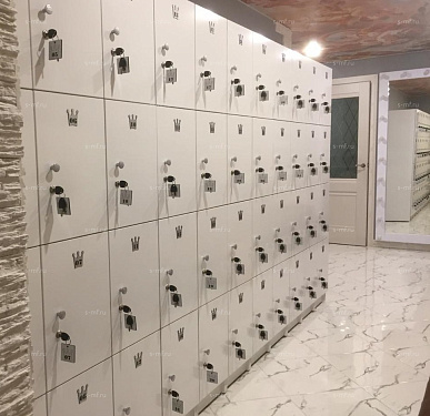 Шкафчик Хэппи дуб тёмный (МДФ с HPL) 300x520x1900 фасад МДФ с HPL