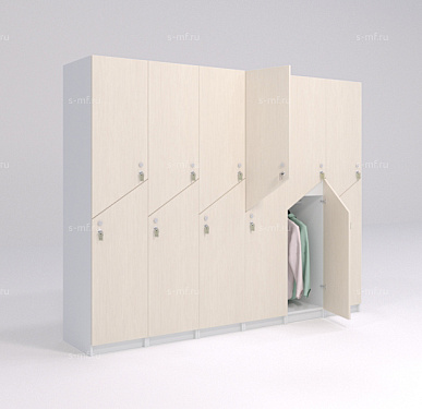 Шкафчик Ориноко дуб светлый (стандарт) 300x520x1900 фасад ЛДСП