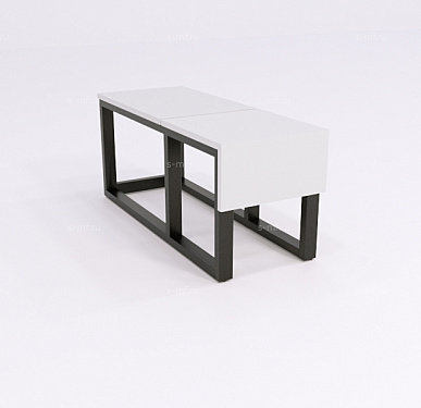 Подставка под шкаф со скамьёй Вэлд 1 чёрная, 300