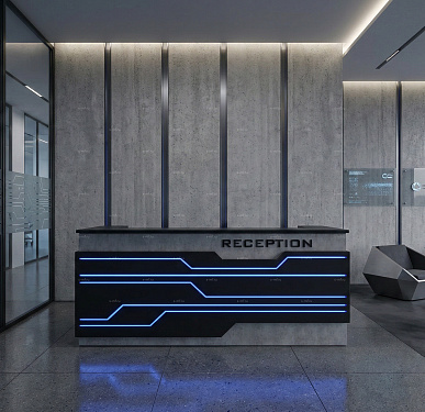 Стойка ресепшен (Хай-тек  Лофт )