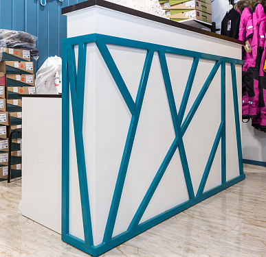 Стойка ресепшен (Скандинавский  Лофт Экостиль)