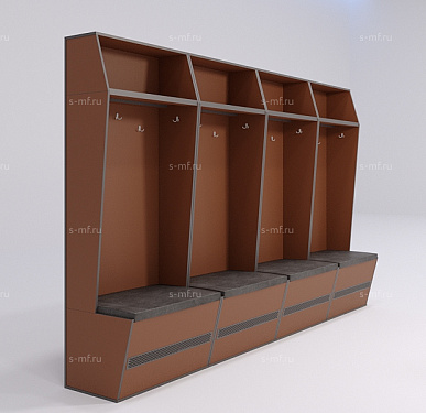 Шкафчик Буре коричневый 1000x520x2000