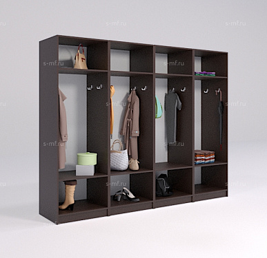 Шкафчик Артек коричневый 600x500x1900