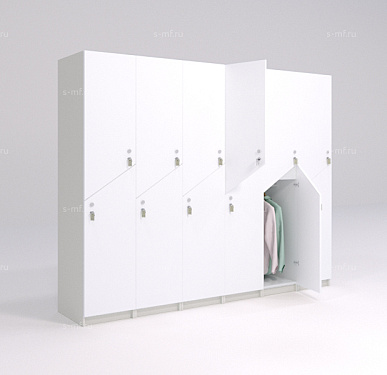 Шкафчик Ориноко белый (стандарт) 300x520x1900 фасад ЛДСП