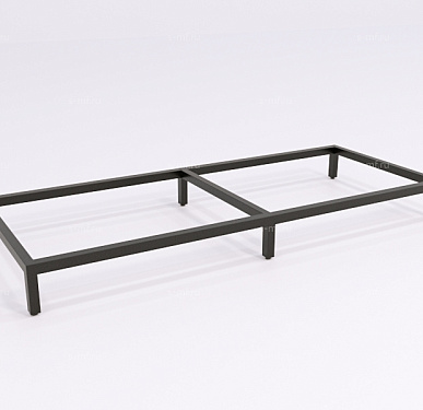 Подставка под шкаф Вэлд чёрная, 1200 на 3 шкафа (Н100), (эконом)