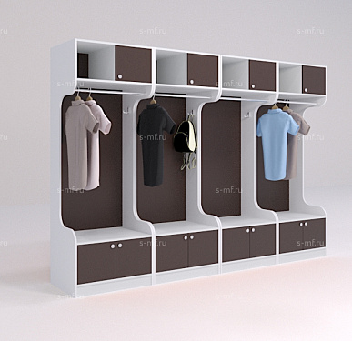 Шкафчик Бруно коричневый 700x520x1900 фасад ЛДСП