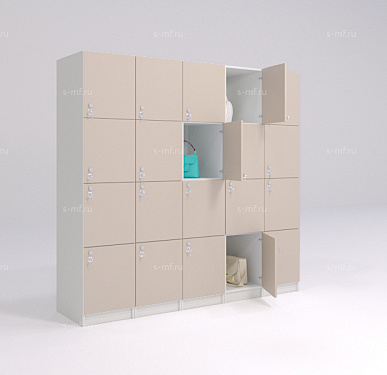 Шкафчик Хэппи светло-коричневый (стандарт) 400x520x1900 фасад ЛДСП