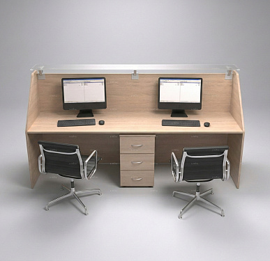 Стойка ресепшен (Скандинавский  Экостиль )