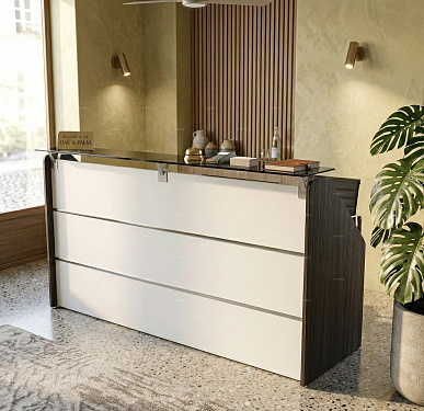 Стойка ресепшен (Скандинавский  Экостиль )
