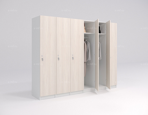 Шкафчик Джино светлое дерево (стандарт) 300x520x1900 фасад ЛДСП