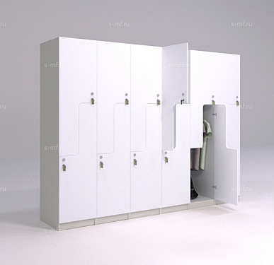 Шкафчик Глэд белый (стандарт) 400x520x1900 фасад ЛДСП