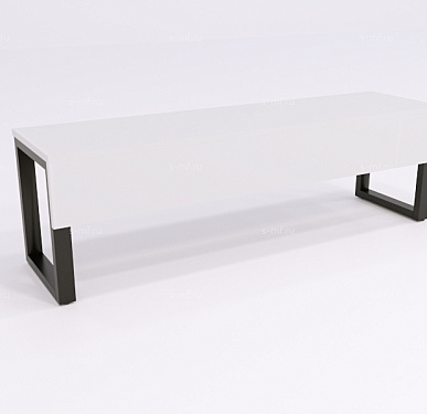 Приставная скамья Вэлд 1 чёрная, 1200