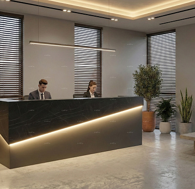 Стойка ресепшен (Хай-тек  Минимализм )
