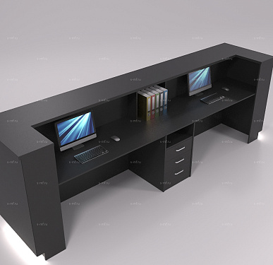 Стойка ресепшен (Хай-тек  Лофт Экостиль)