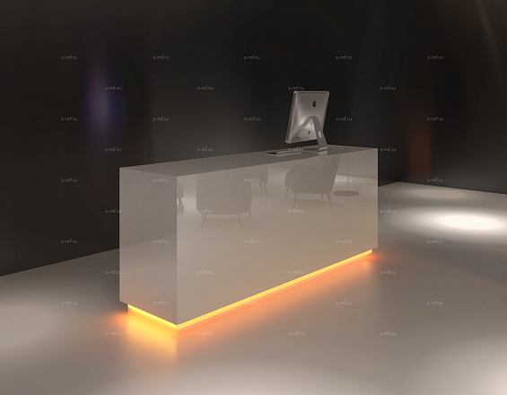 Стойка ресепшен (Скандинавский  Хай-тек Минимализм)