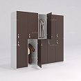 Шкафчик Детта коричневый (стандарт) 400x520x1900 фасад ЛДСП