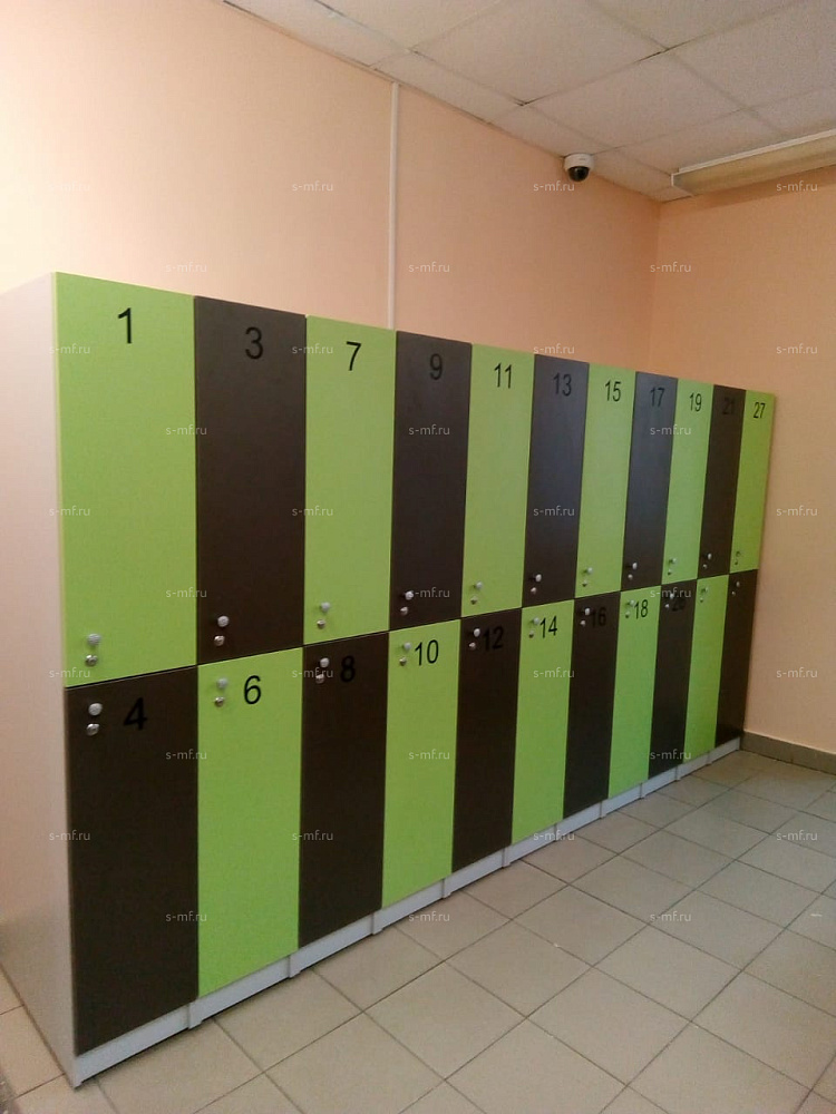 Шкафчик Детта красный (МДФ с HPL) 300x520x1900 фасад МДФ с HPL