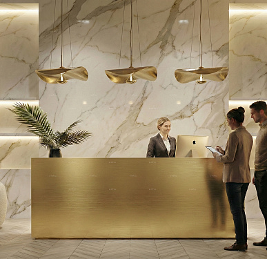 Стойка ресепшен (Хай-тек  Экостиль Минимализм)