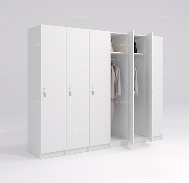 Шкафчик Джино серый (эконом) 300x500x1900 фасад ЛДСП