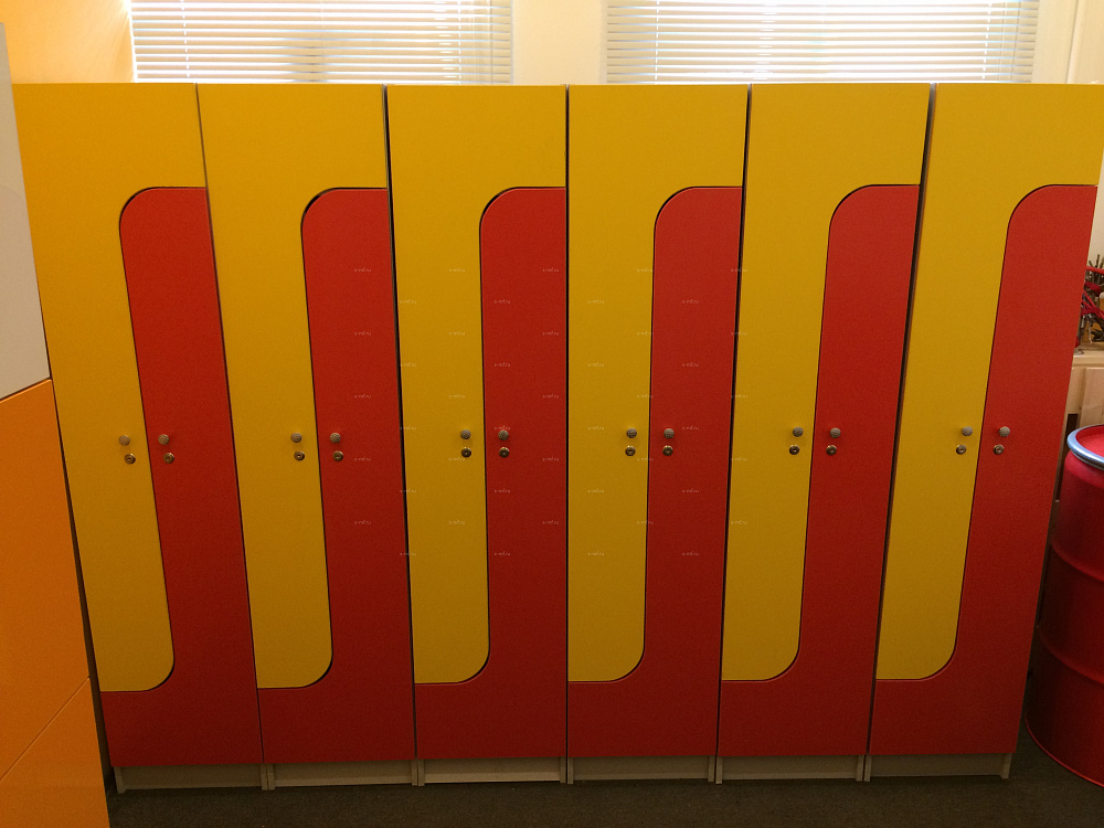 Шкафчик Финн голубой (стандарт) 400x520x1900 фасад ЛДСП