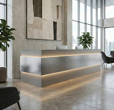 Стойка ресепшен (Хай-тек  Минимализм Скандинавский)