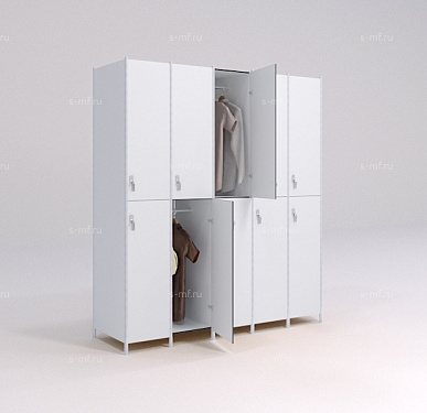 Шкафчик Детта серый (HPL) 300x500x1800 фасад HPL пластик