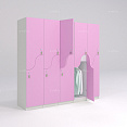 Шкафчик Жако розовый (МДФ с HPL) 400x520x1900 фасад МДФ с HPL