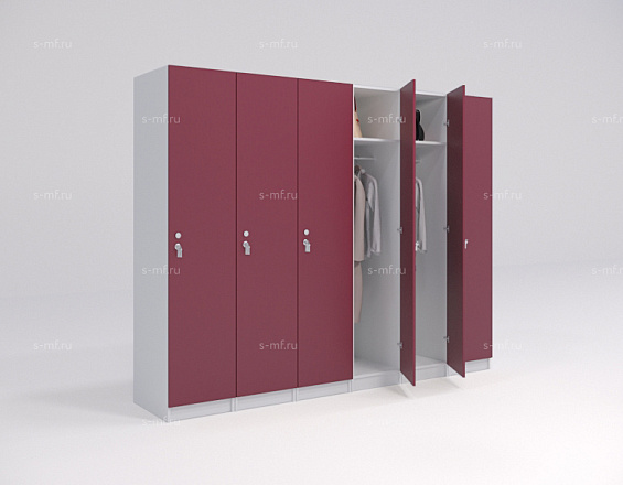 Шкафчик Джино красный (стандарт) 300x520x1900 фасад ЛДСП