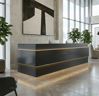 Стойка ресепшен (Хай-тек  Минимализм Скандинавский)