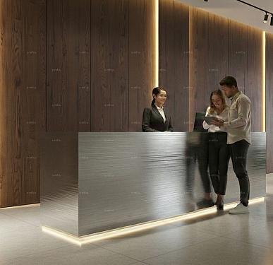 Стойка ресепшен (Хай-тек  Экостиль Минимализм)