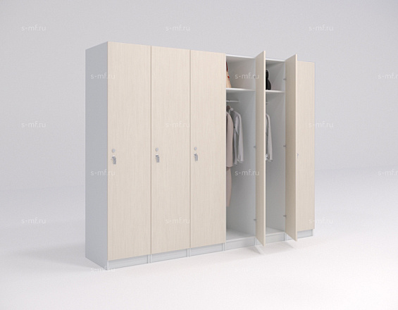 Шкафчик Джино дуб светлый (стандарт) 300x520x1900 фасад ЛДСП