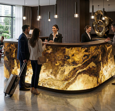 Стойка ресепшен (Экостиль  Лофт )