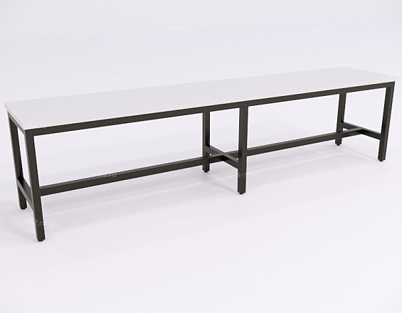 Скамейка гардеробная Вэлд чёрная, 1500 (эконом)