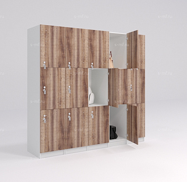 Шкафчик Спело дуб тёмный (стандарт) 300x520x1900 фасад ЛДСП