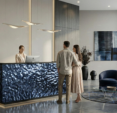 Стойка ресепшен (Хай-тек  Экостиль Минимализм)