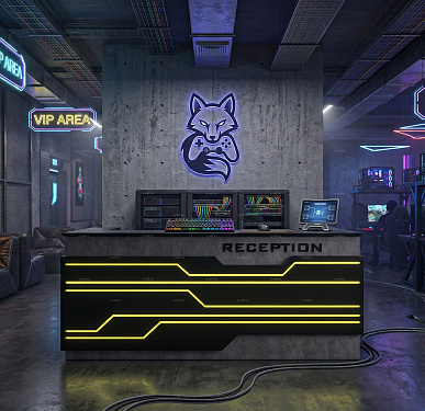 Стойка ресепшен (Хай-тек  Лофт )