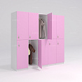 Шкафчик Детта розовый (стандарт) 300x520x1900 фасад ЛДСП